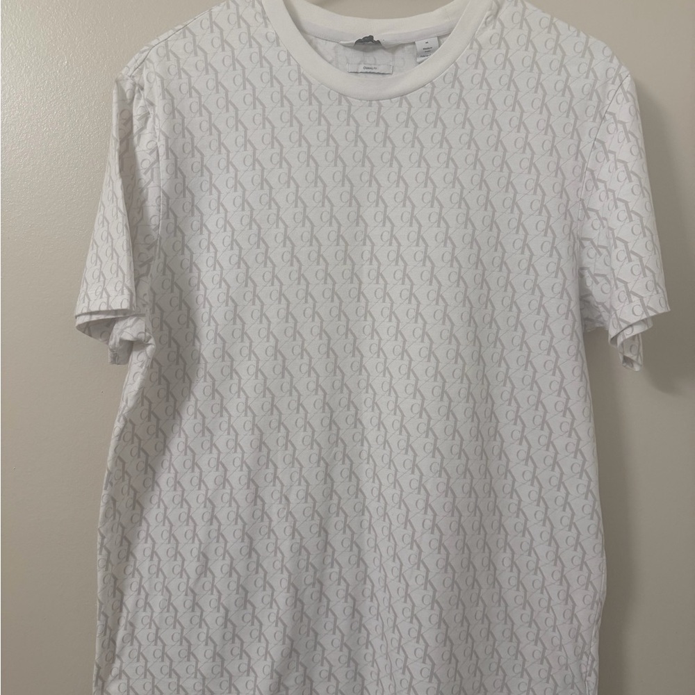 Calvin Klein White Monogram Tee